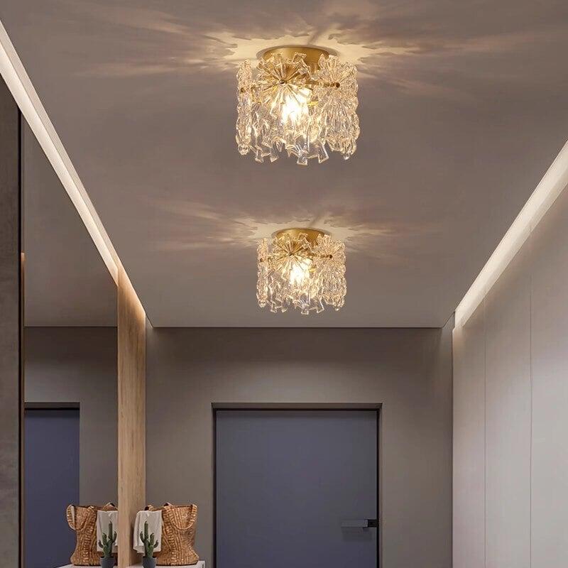 Plafonnier Suspendu LED | Cristal Élégance | Designix - Suspension luminaire - https://designix.fr/