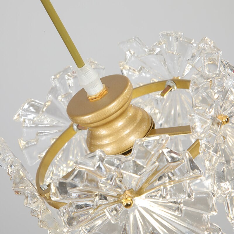 Plafonnier Suspendu LED | Cristal Élégance | Designix - Suspension luminaire - https://designix.fr/