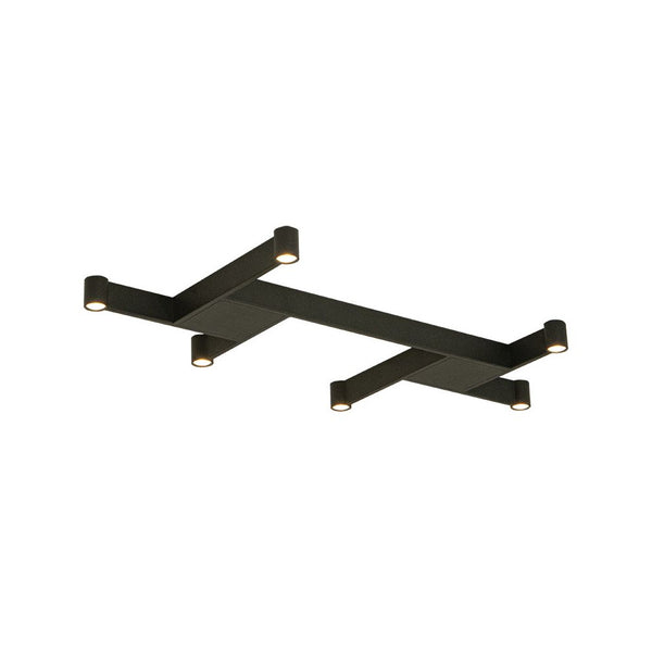 Plafonnier ZAMBELIS 23W Dimmable DESIGN Noir Sable 23042