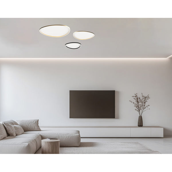 Plafonnier ZAMBELIS 39W Dimmable DESIGN Blanc Mat 23209