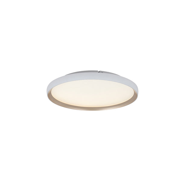Plafonnier ZAMBELIS D400 20W CCT Dimmable DESIGN Blanc Mat et Or 25185
