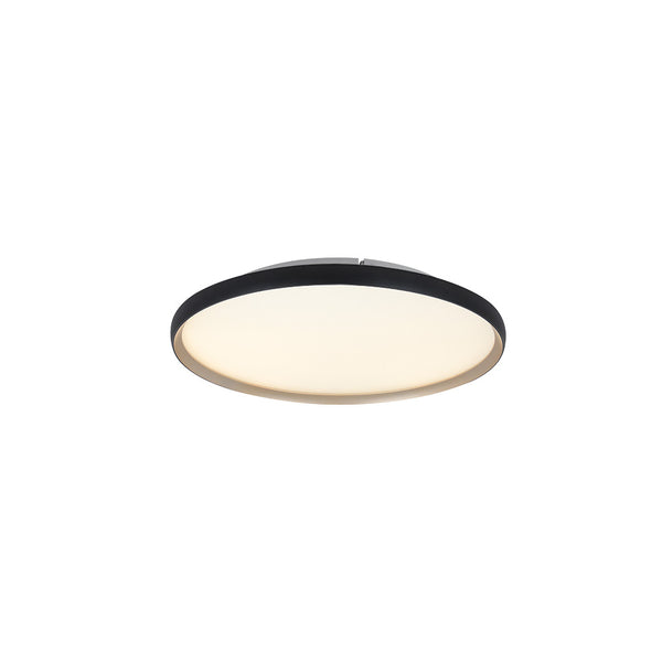Plafonnier ZAMBELIS D400 20W CCT Dimmable DESIGN Noir Mat et Or 25186