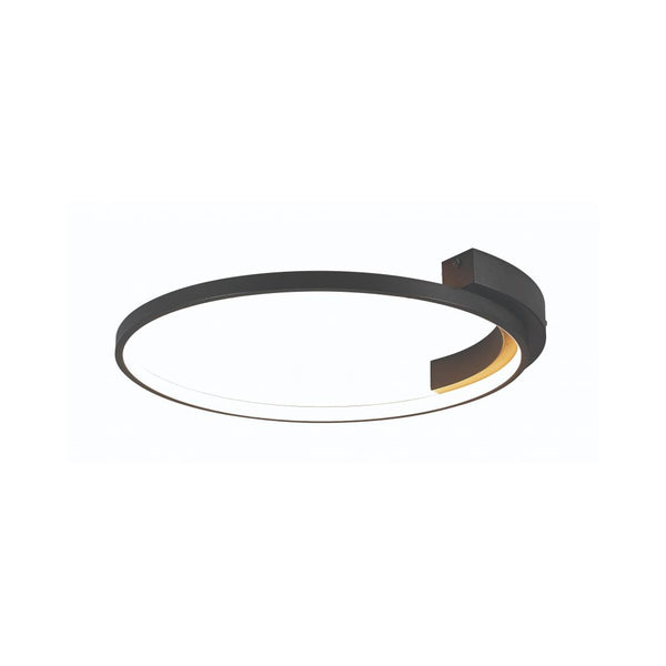 Plafonnier ZAMBELIS D525 31W DESIGN Noir Sable 2076