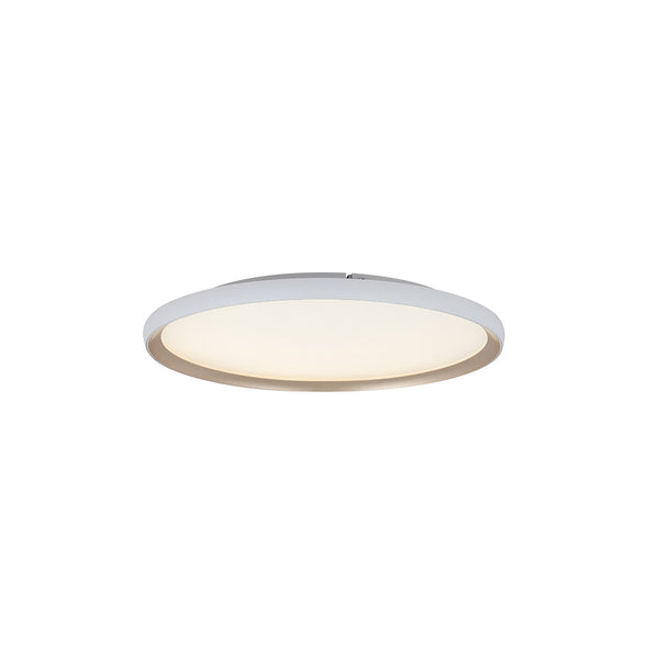 Plafonnier ZAMBELIS D600 42W CCT Dimmable DESIGN Blanc Mat et Or 25188
