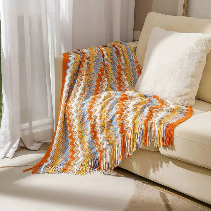 Plaid Indien Vintage | Esprit Navajo - Designix Plaid Jaune 127x180cm