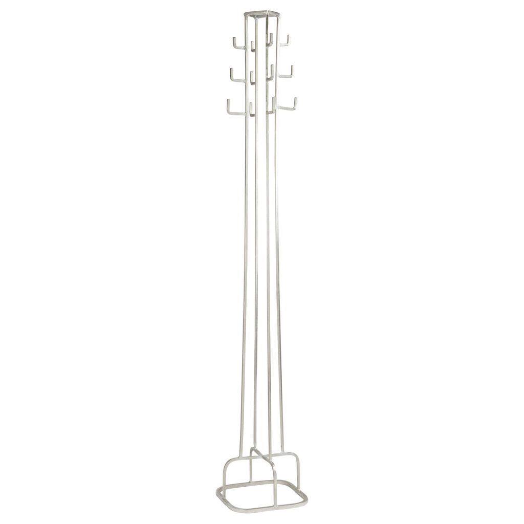 Porte - manteau Fer Argenté 180 cm - Designix