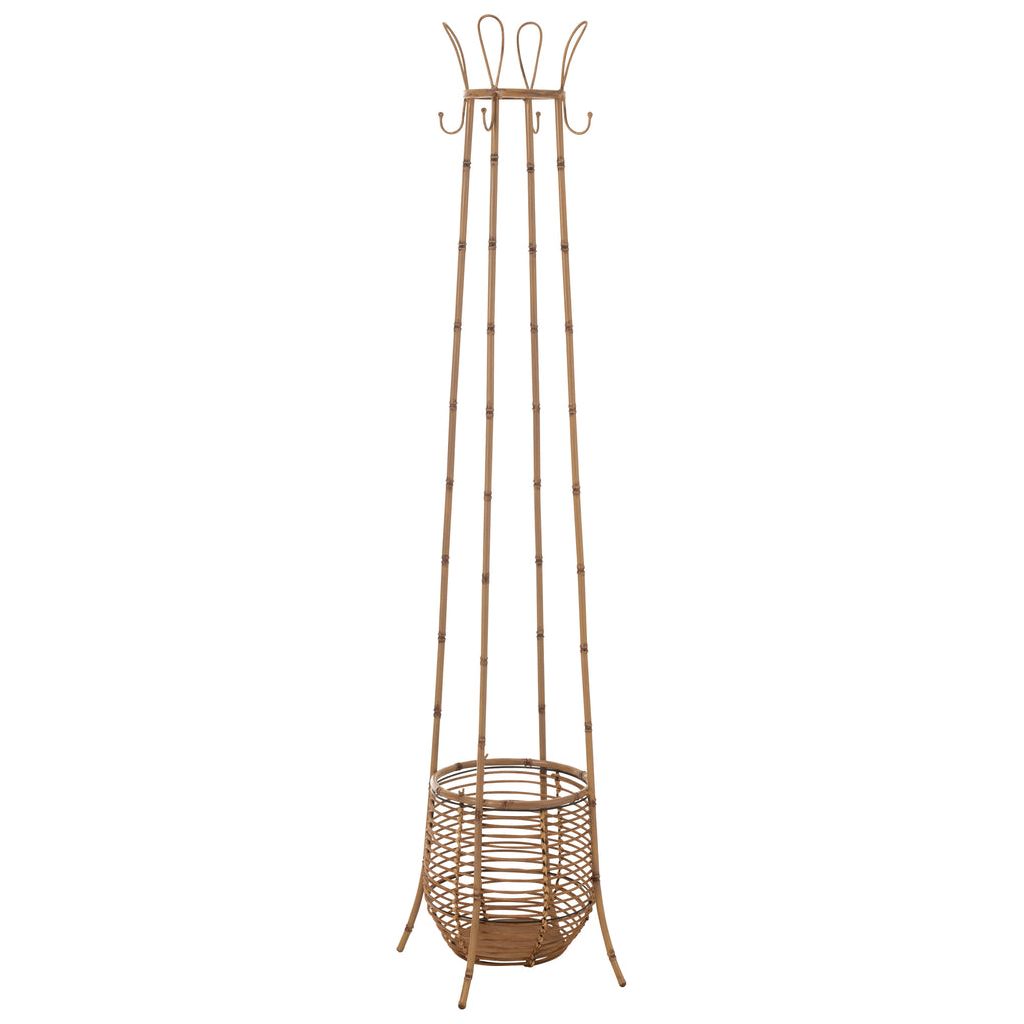 Porte - Manteau Métal Rotin Naturel - Designix