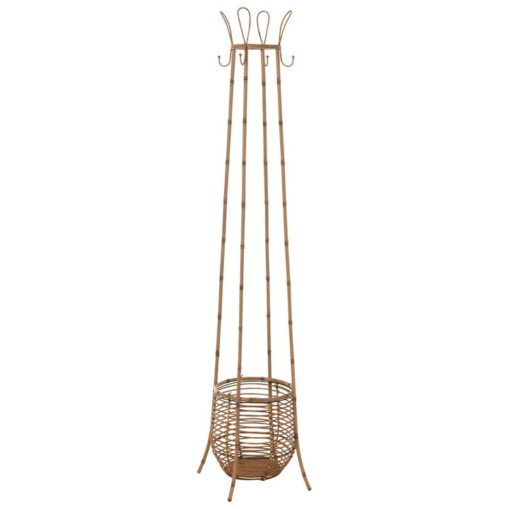 Porte - Manteau Métal Rotin Naturel - Designix