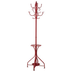 Porte-Manteau Métal Rouge Moderne