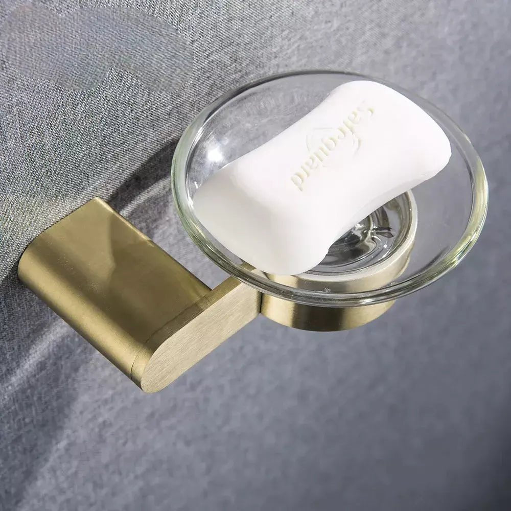 Porte Savon Mural en Acier inoxydable - Designix Porte Savon Doré