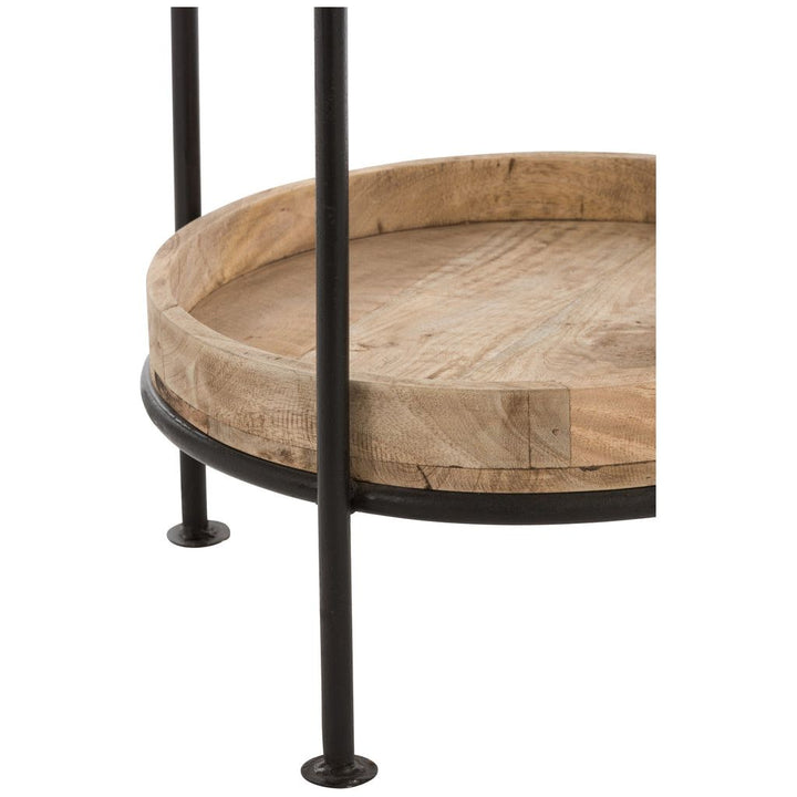Portemanteau Rond Métal Bois - Designix