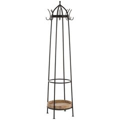 Portemanteau Rond Métal Bois