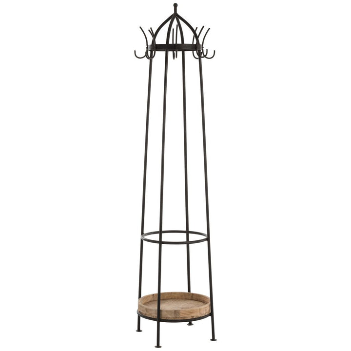Portemanteau Rond Métal Bois - Designix