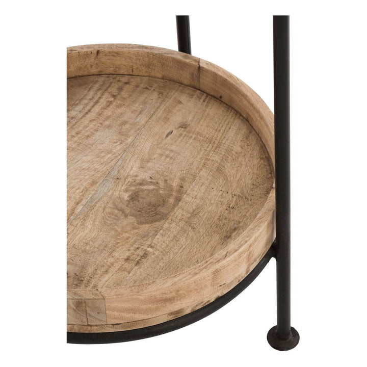 Portemanteau Rond Métal Bois - Designix