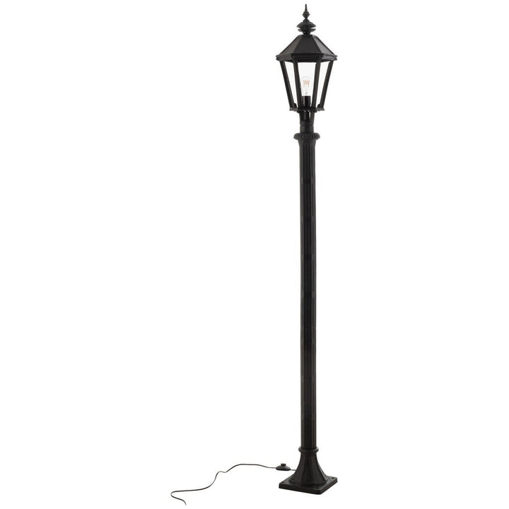 Poteau Lanterne Extérieure Fonte Noire - Designix
