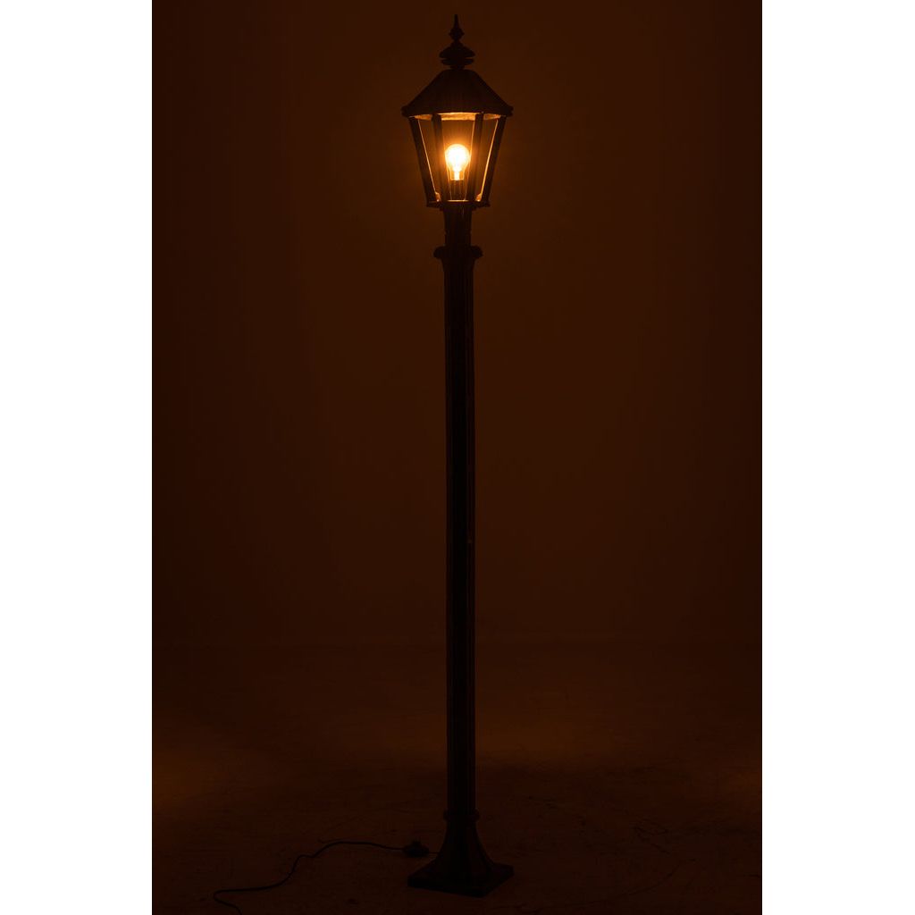 Poteau Lanterne Extérieure Fonte Noire - Designix