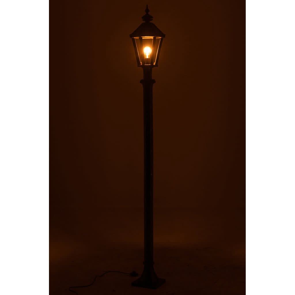 Poteau Lanterne Extérieure Fonte Noire