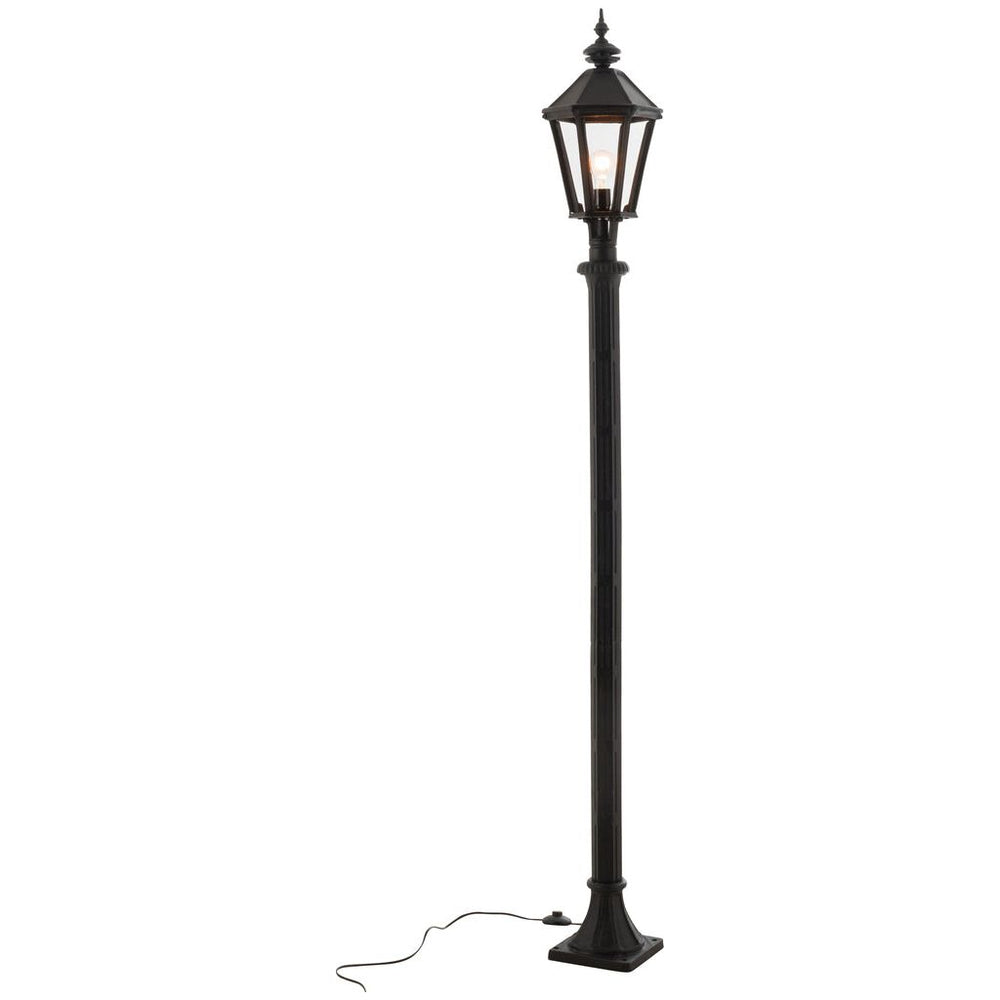 Poteau Lanterne Extérieure Fonte Noire - Designix