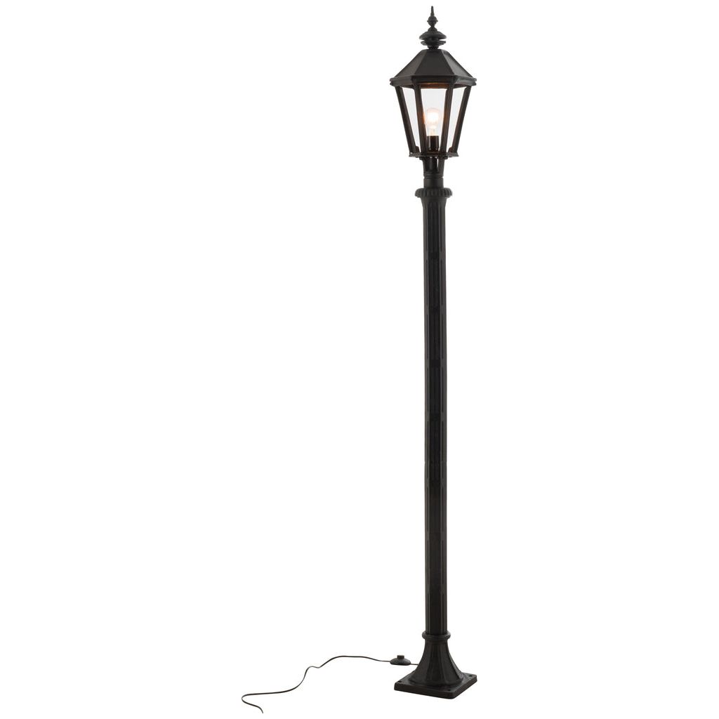 Poteau Lanterne Extérieure Fonte Noire - Designix