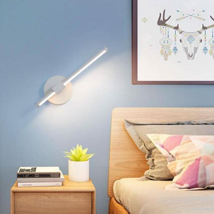 Applique murale design à LED avec base circulaire métal et tube lumineux Sconce | Designix - Luminaire - https://designix.fr