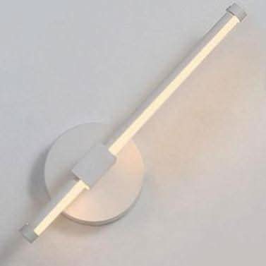 Applique murale design à LED avec base circulaire métal et tube lumineux Sconce | Designix - Luminaire A - Blanc Froide - https://designix.fr