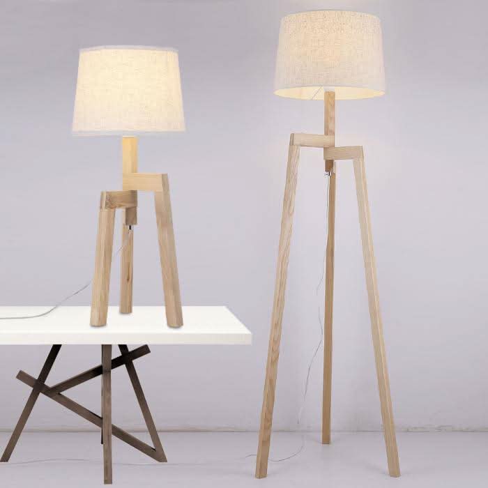 Lampadaire led en bambou | Kanoa