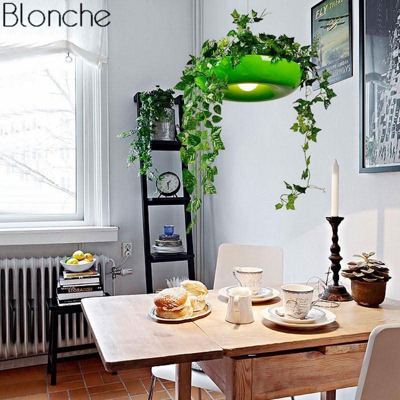 Suspension moderne arrondie pour plante Pot | Designix - Luminaire - https://designix.fr