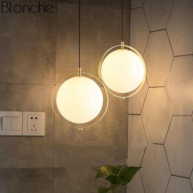 Suspension boule verre ronde | Auréa