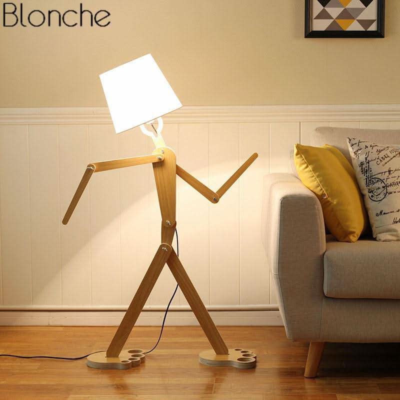 Lampadaire bois tube | Séva