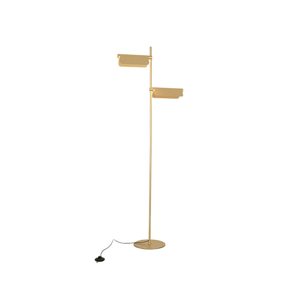 Lampe Sur Pied ZAMBELIS 12W Dimmable DESIGN Or Brosse 25194