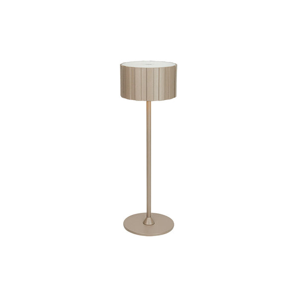 Lampe sur Table Exterieur ZAMBELIS Tactile D86 2W CCT Dimmable IP44 DESIGN Taupe Sable E489