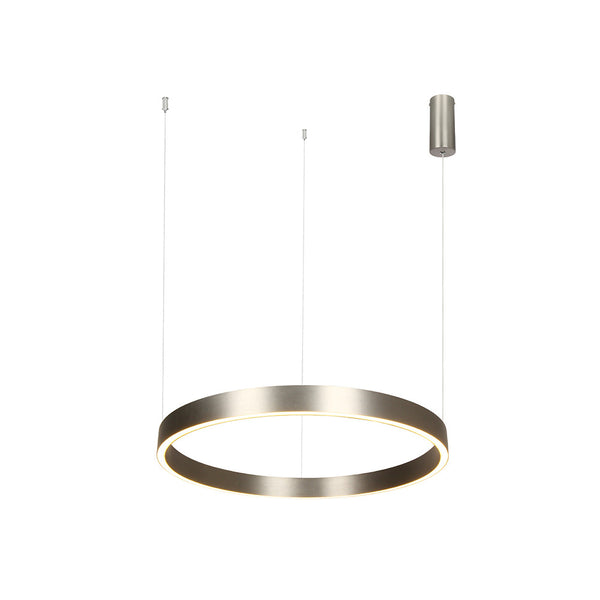 Suspension ZAMBELIS D600 59W Dimmable Direct/Indirect DESIGN Nickel Brosse 25366