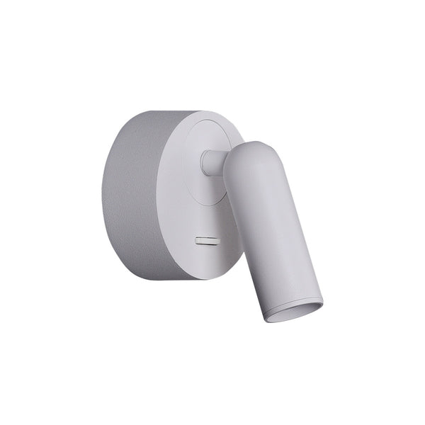 Applique Murale ZAMBELIS Lecture 3W Interrupteur DESIGN Blanc Sable 25284