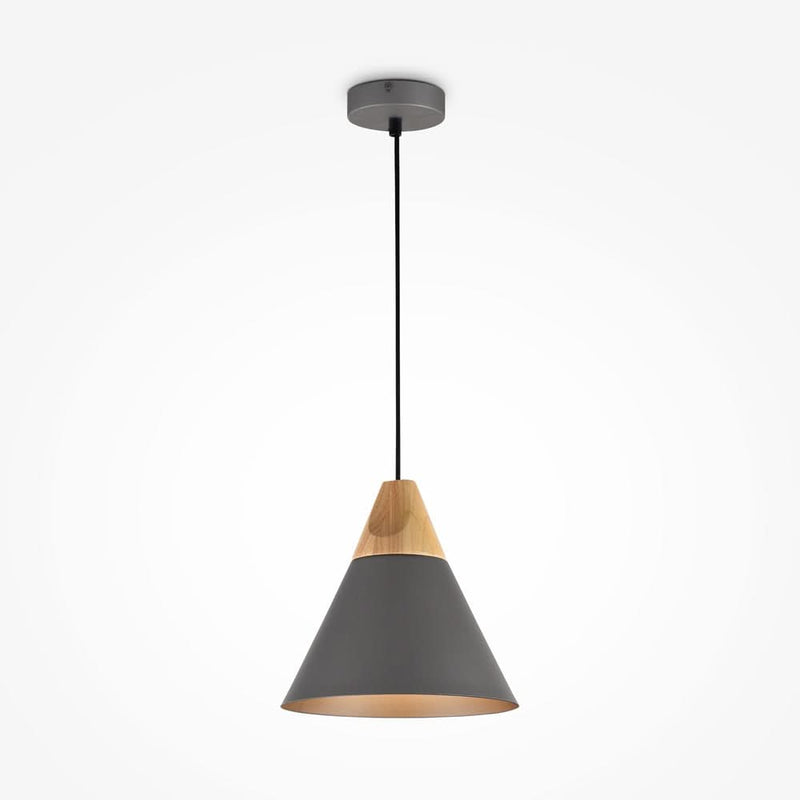 Bicones Suspension luminaire gris