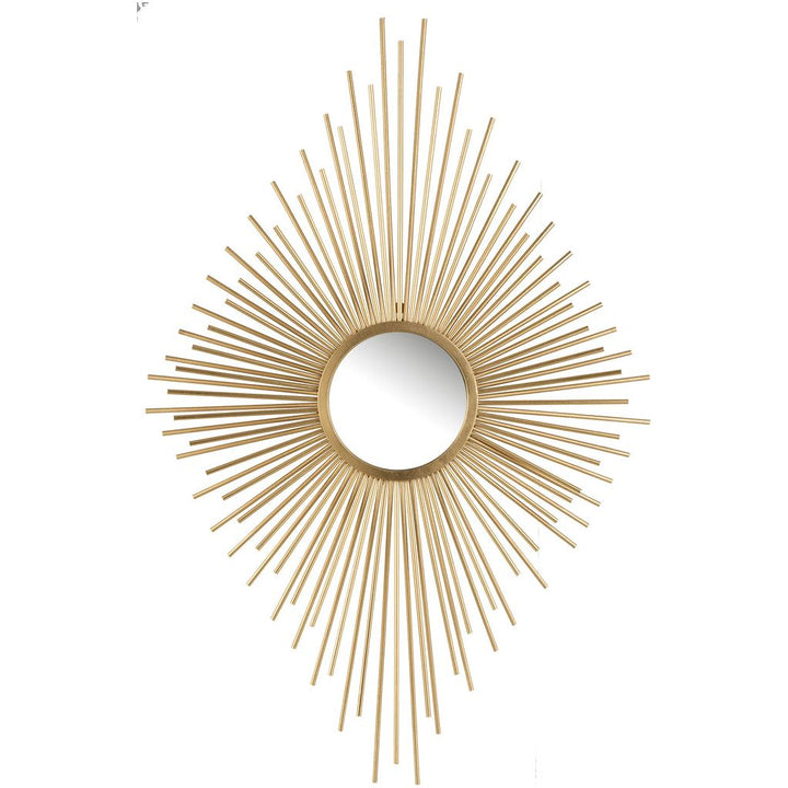 Rayon Miroir Métal Verre Doré - Designix