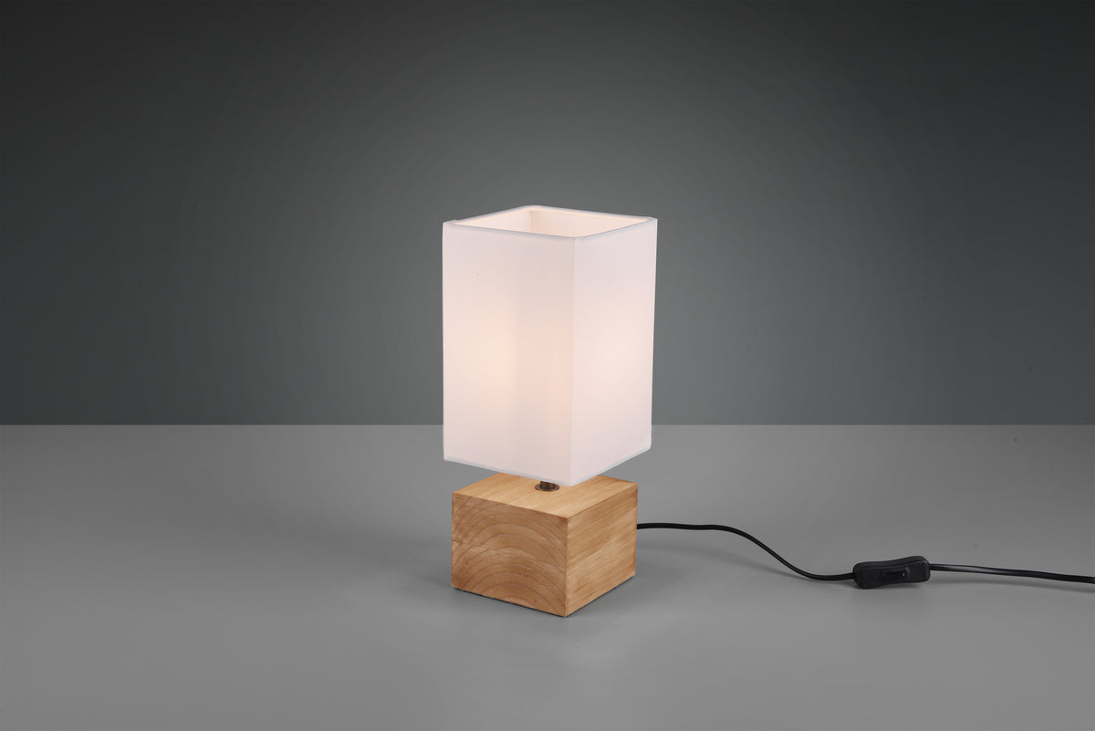 Lampe à poser Woody bois, H 30 cm (R50171030)
