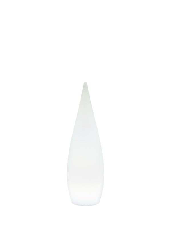 Lampe extérieure Palmas blanche, H 80 cm