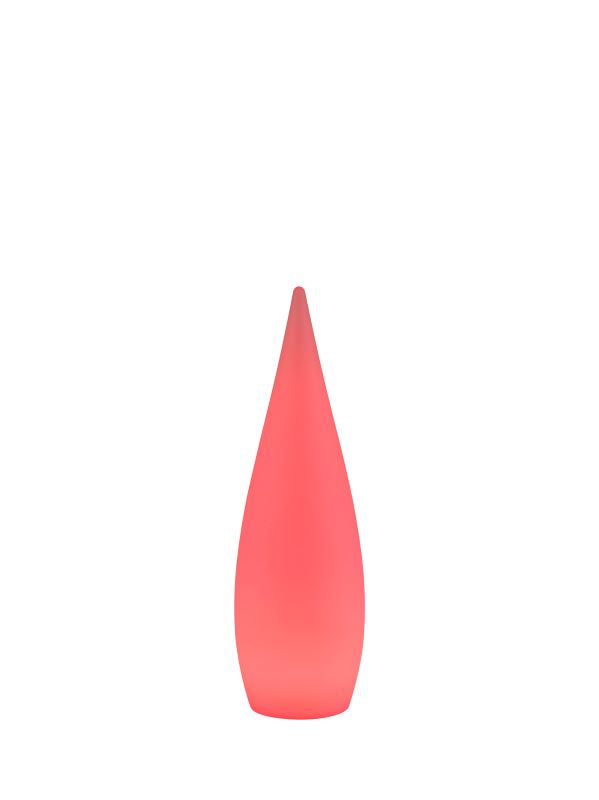 Lampe extérieure Palmas blanche, H 80 cm