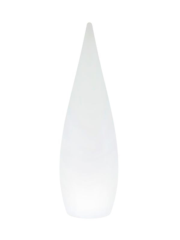 Lampe extérieure Palmas blanche, H 120 cm