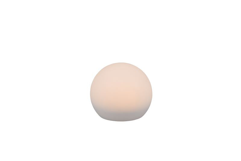 Lampe à poser sans fil Melo blanche, Ø 20 cm