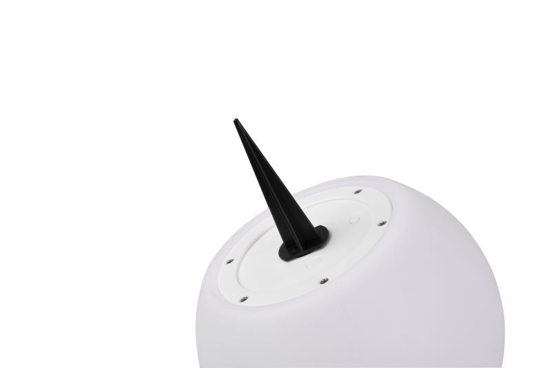 Lampe à poser sans fil Melo blanche, Ø 20 cm
