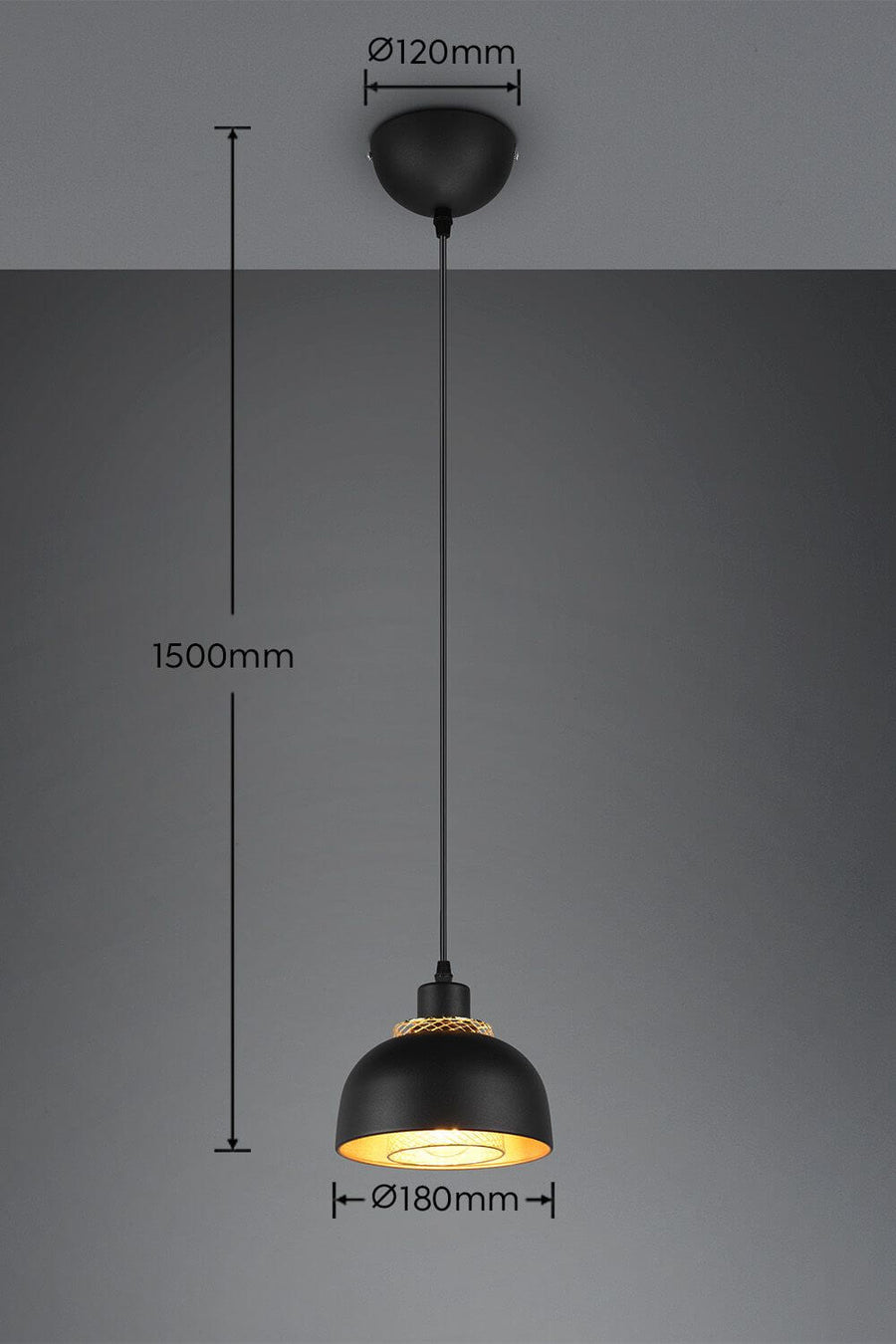 Suspension Punch noire mat (R30811032)