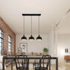 Suspension Punch 3 lumières noire mat