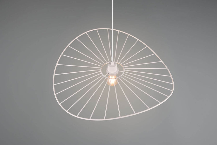 Suspension Chapeau blanche mat