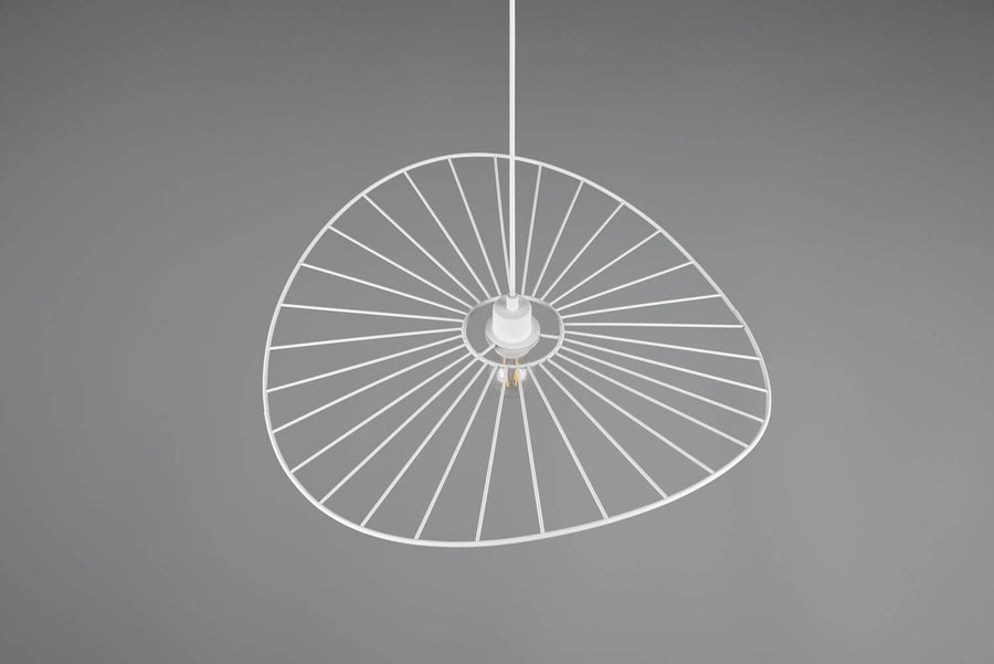 Suspension Chapeau blanche mat