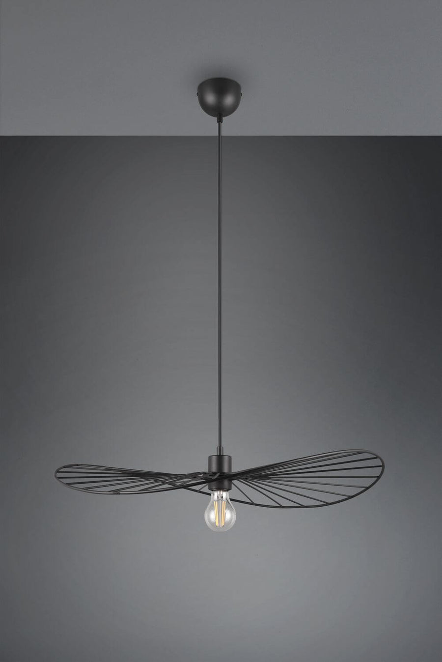 Suspension Chapeau noire mat
