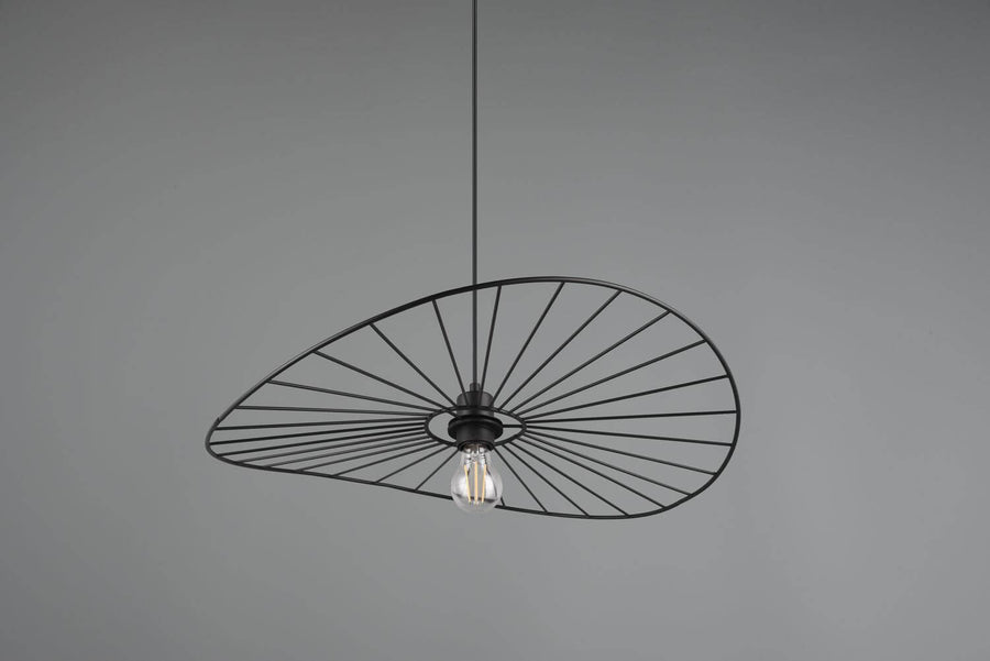 Suspension Chapeau noire mat