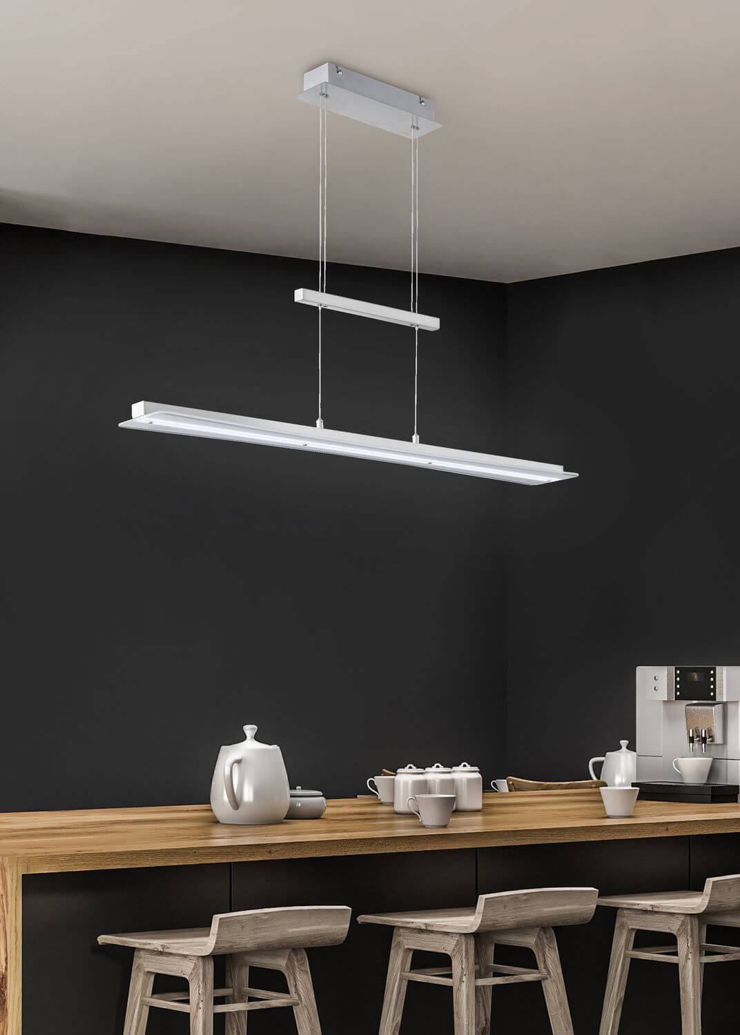 Suspension Smash nickel satiné