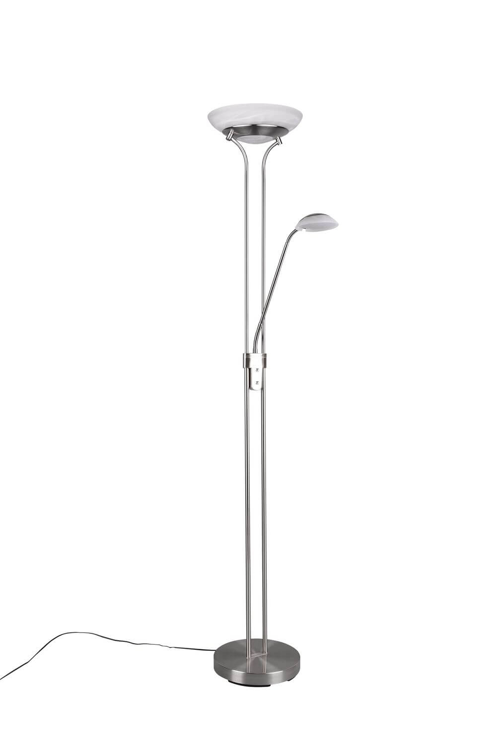 Lampadaire Orson nickel satiné