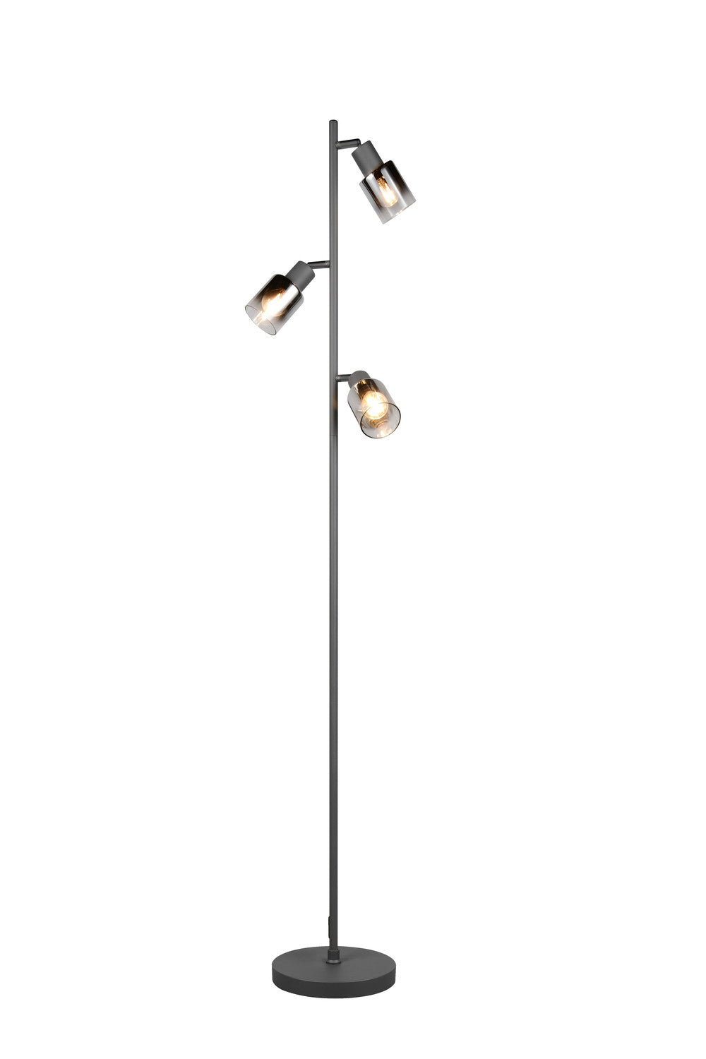 Lampadaire Cadiz 3 lumières noir mat